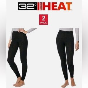 32 DEGREES HEAT WOMEN'S 2 PACK BASE LAYER PANT